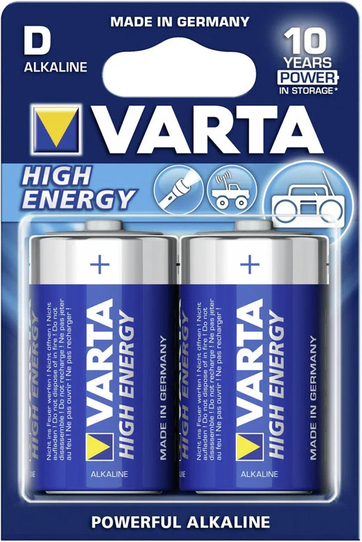 Varta Lr20 Varta High Energy Battery Alkaline D - Essentify