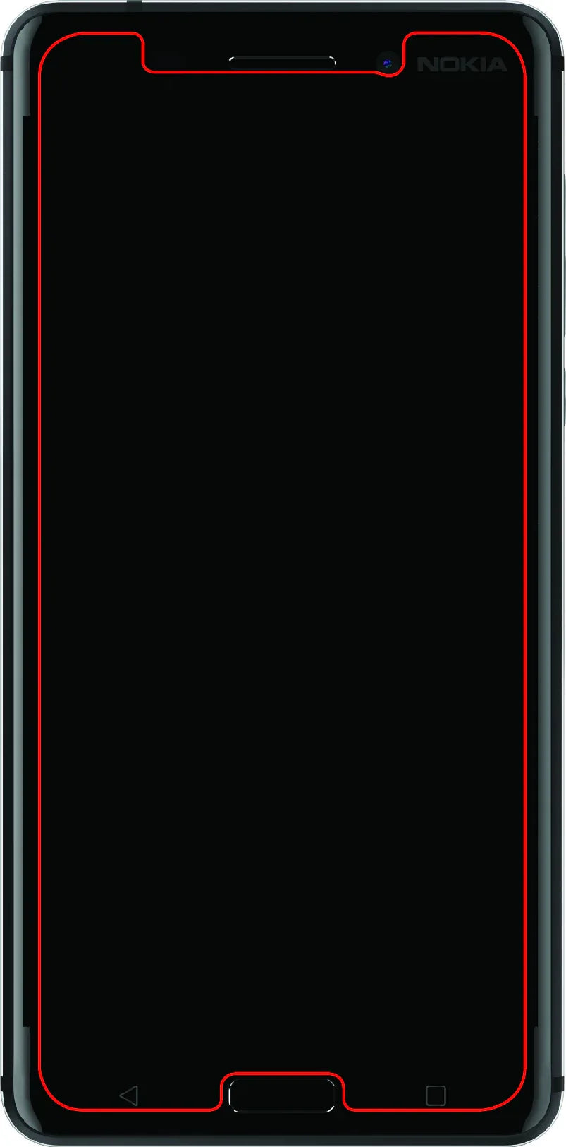 Mobilize Glass Screen Protector Nokia 6/6 Arte Black Special Edition Black - Essentify