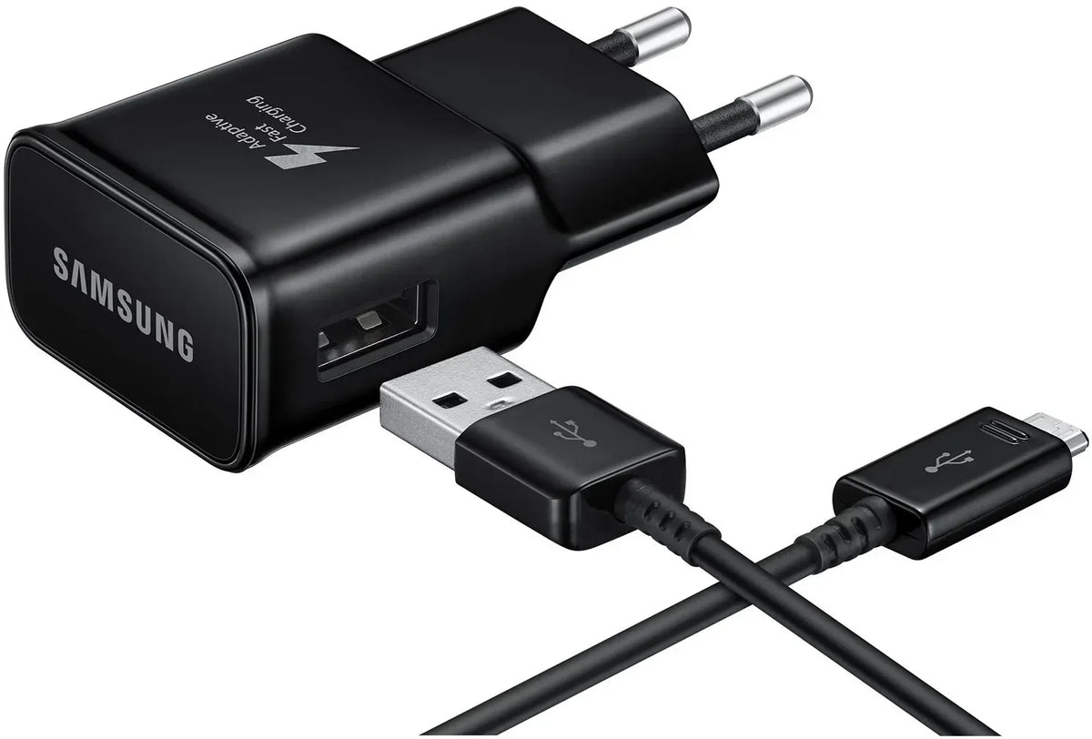 Samsung Adaptive Fast Charging Travel Charger Incl. Usb-C Cable 15W Black - Essentify