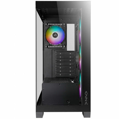 Case Azza Cove | Midi Tower | RGB | Tempered Glass | Zwart