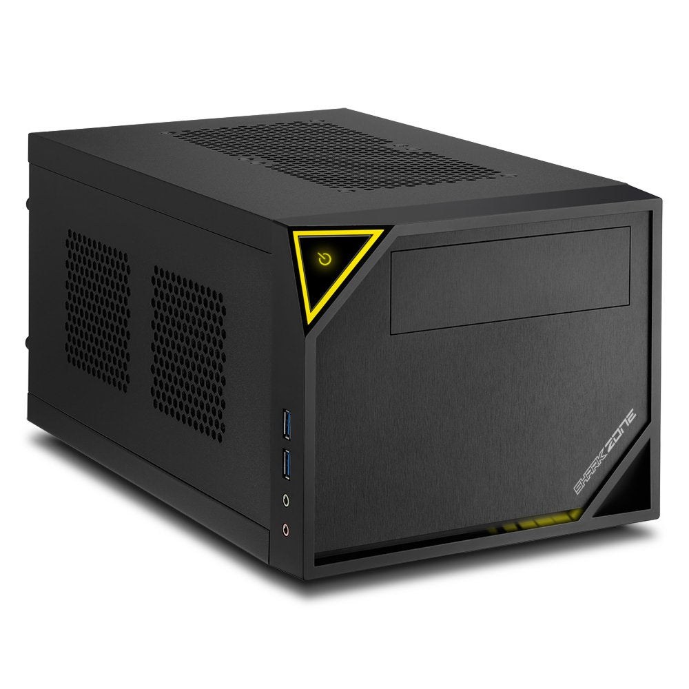 Sharkoon Shark Zone C10 | Mini-ITX Case | Zwart/Geel