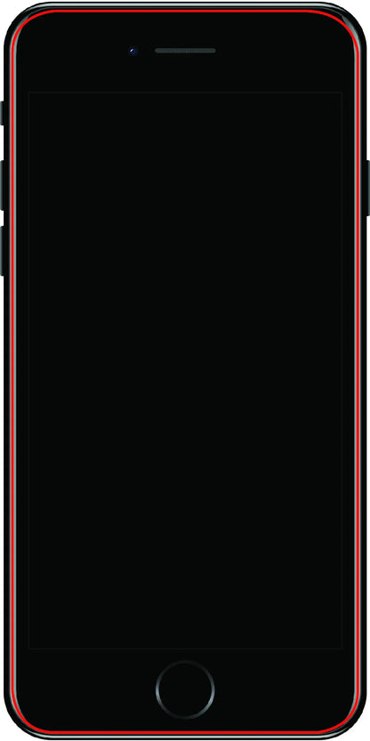Mobilize Glass Screen Protector - Black Frame - Apple Iphone 6 Plus/6S Plus/7 Plus/8 Plus - Essentify