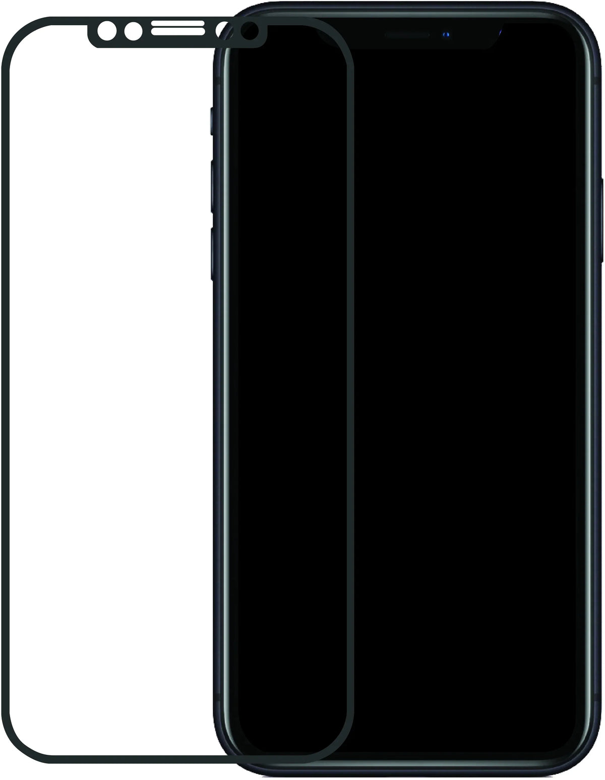 Mobilize Edge-To-Edge Glass Screen Protector Apple Iphone Xr/11 Black Full Glue - Essentify