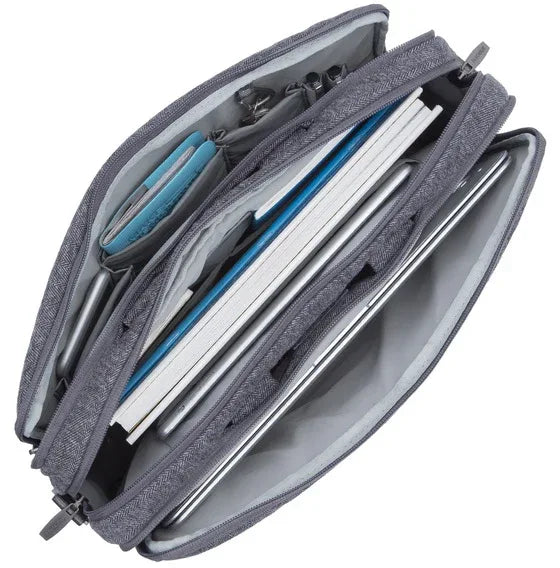 Rivacase Egmont Laptop Bag 15.6Inch Grey - Essentify