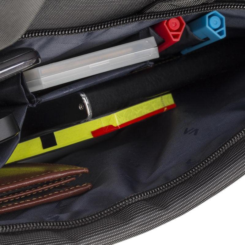 Rivacase Central Laptop Bag 15.6Inch Black - Essentify