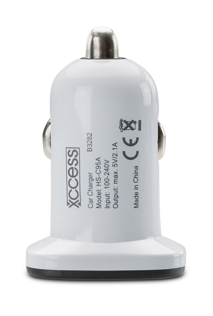 Xccess Car Charger Dual Usb 2.1A White