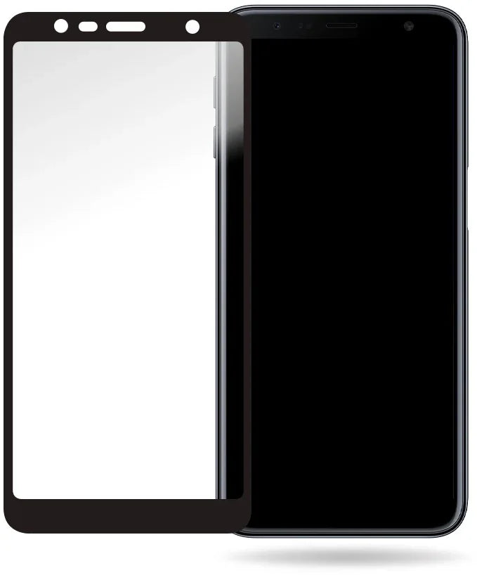 Mobilize Glass Screen Protector - Black Frame - Samsung Galaxy J6+ - Essentify