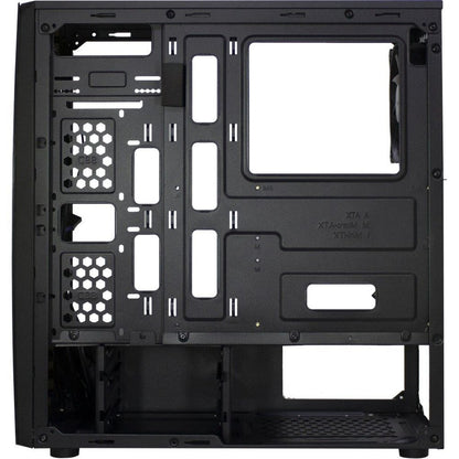Inter-Tech Thunder Blue Light | Midi Tower Case | Zwart
