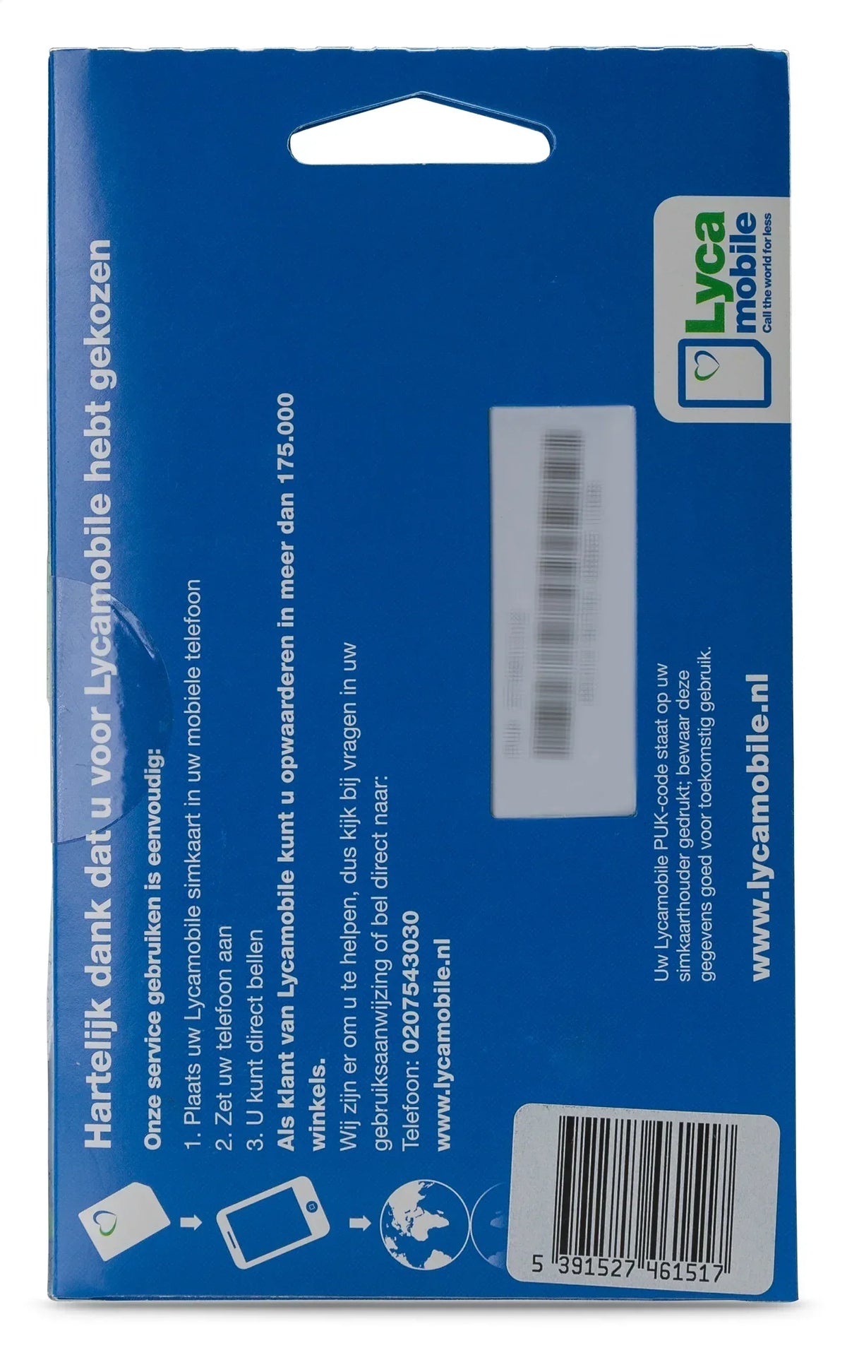 Lycamobile Holland Bundel S Plus - Essentify