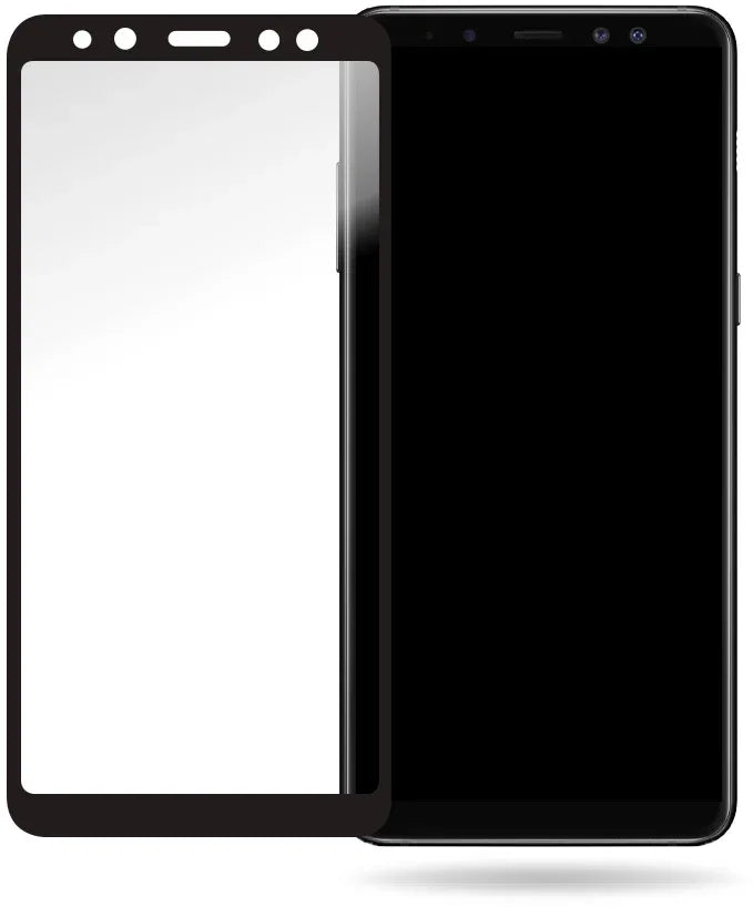 Mobilize Glass Screen Protector - Black Frame - Samsung Galaxy A8 - Essentify