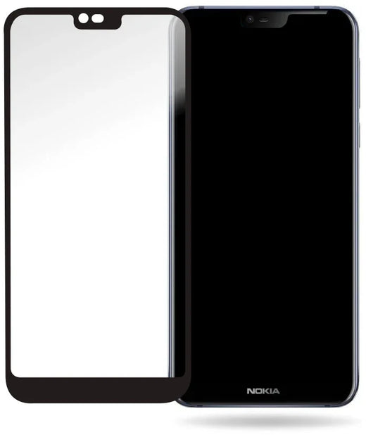 Mobilize Glass Screen Protector - Black Frame - Nokia 7.1 - Essentify