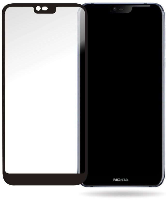 Mobilize Glass Screen Protector - Black Frame - Nokia 7.1