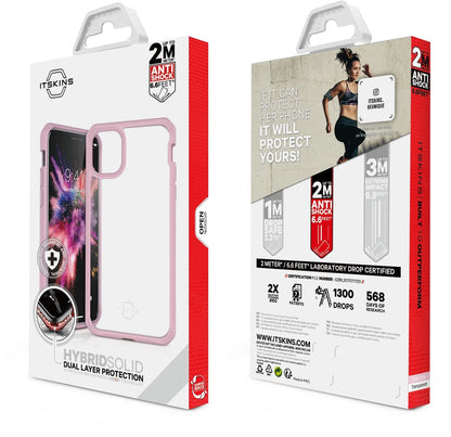 Itskins Level 2 Hybridsolid For Samsung Galaxy S10E Pink/Transparent - Essentify