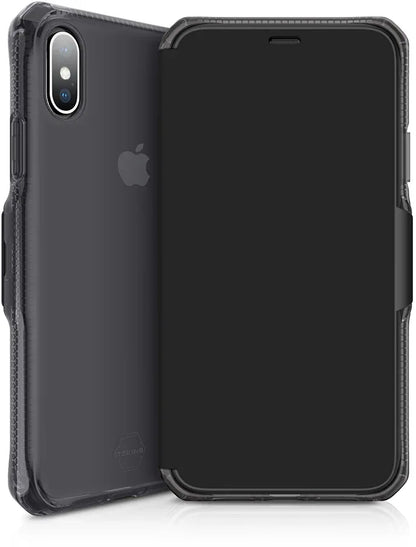 Itskins Level 2 Spectrumfolio For Apple Iphone Xs Max Pure Black - Essentify