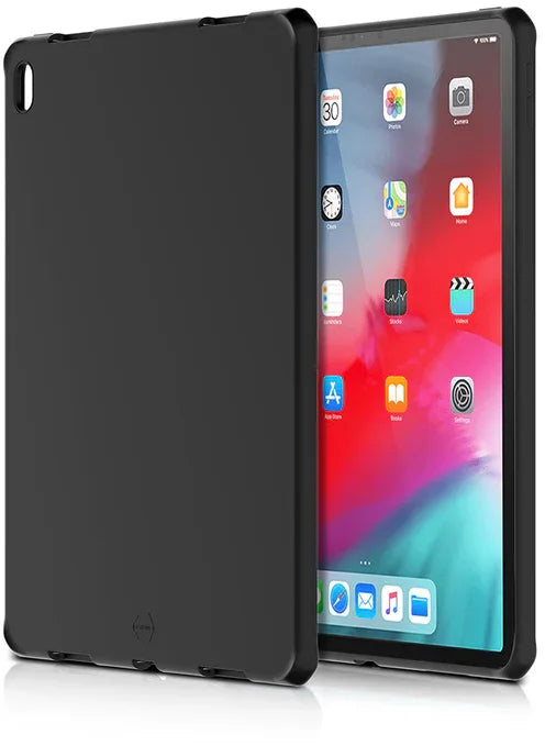Itskins Level 2 Spectrumsolid For Apple Ipad Pro 11 2018 Plain Black - Essentify