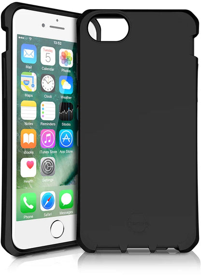 Itskins Level 2 Spectrumsolid For Apple Iphone 6/6S/7/8/Se (2020/2022) Plain Black - Essentify