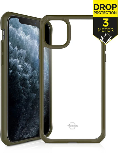 Itskins Level 2 Hybridsolid For Apple Iphone 11 Pro Kaki/Transparent - Essentify