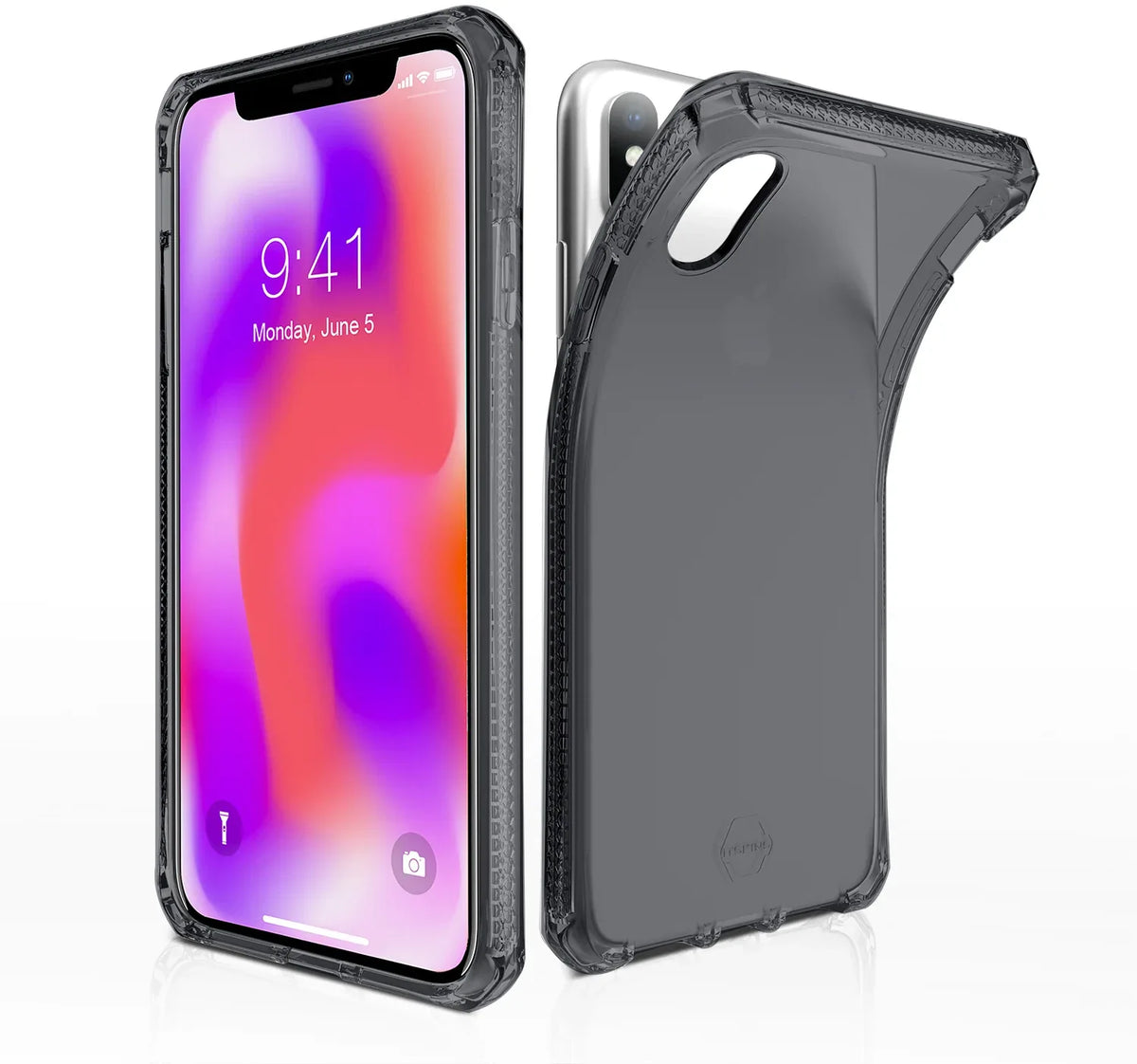 Itskins Level 2 Spectrumclear For Apple Iphone X/Xs Black - Essentify