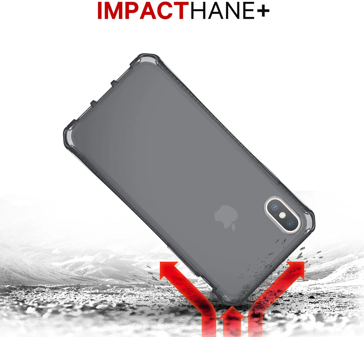 Itskins Level 2 Spectrumclear For Apple Iphone X/Xs Black - Essentify
