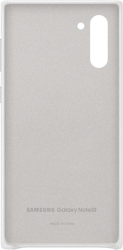 Samsung Leather Cover Galaxy Note10 White - Essentify