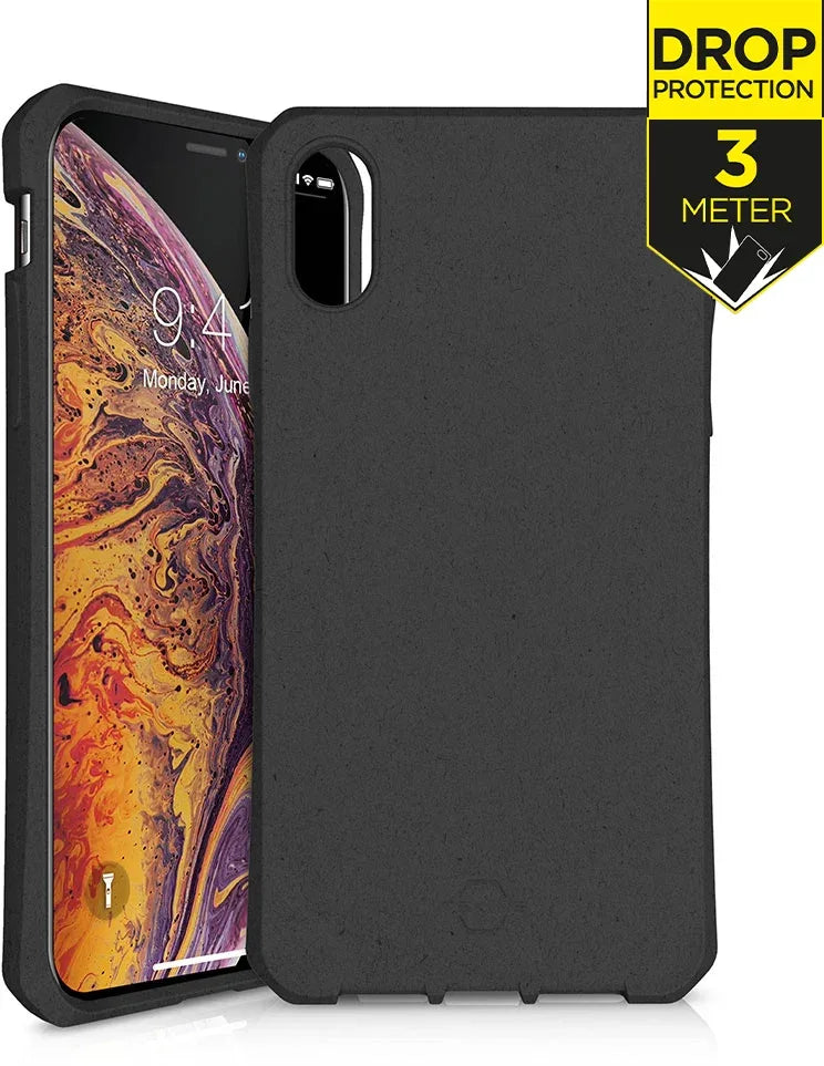 Itskins Level 2 Feroniabio For Apple Iphone Xs Max Black - Essentify