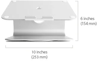 Rain Design Mstand 360 Laptop Stand + Swivel Base Space Grey - Essentify