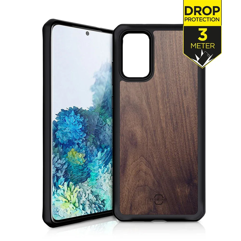 Itskins Level 2 Hybridfusion For Samsung Galaxy S20+/S20+ 5G Dark Wood - Essentify