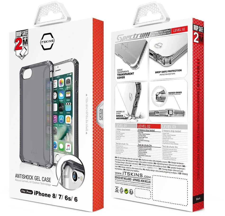 Itskins Level 2 Spectrumclear For Apple Iphone 6/6S/7/8/Se (2020/2022) Smoke - Essentify