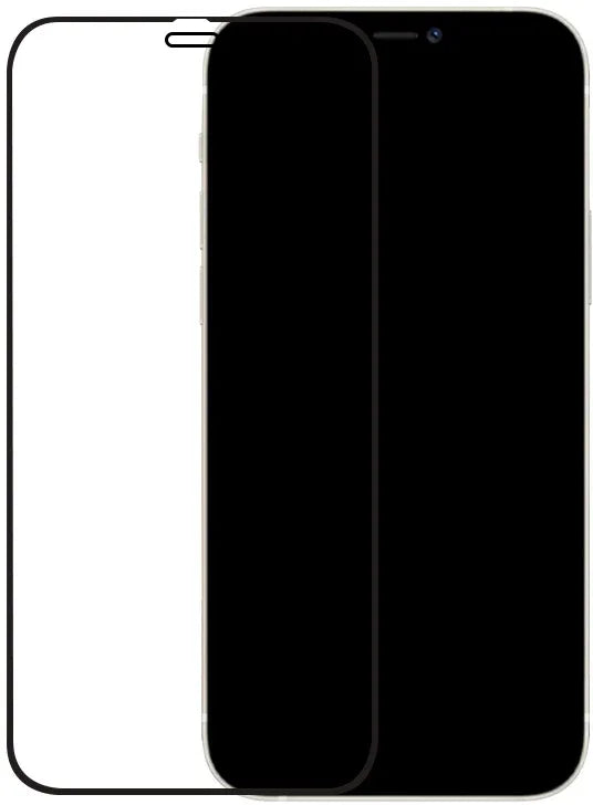 Mobilize Edge-To-Edge Glass Screen Protector Apple Iphone 12/12 Pro Black Full Glue - Essentify