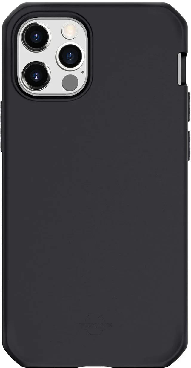 Itskins Level 2 Spectrumsolid For Apple Iphone 12 Pro Max Plain Black - Essentify
