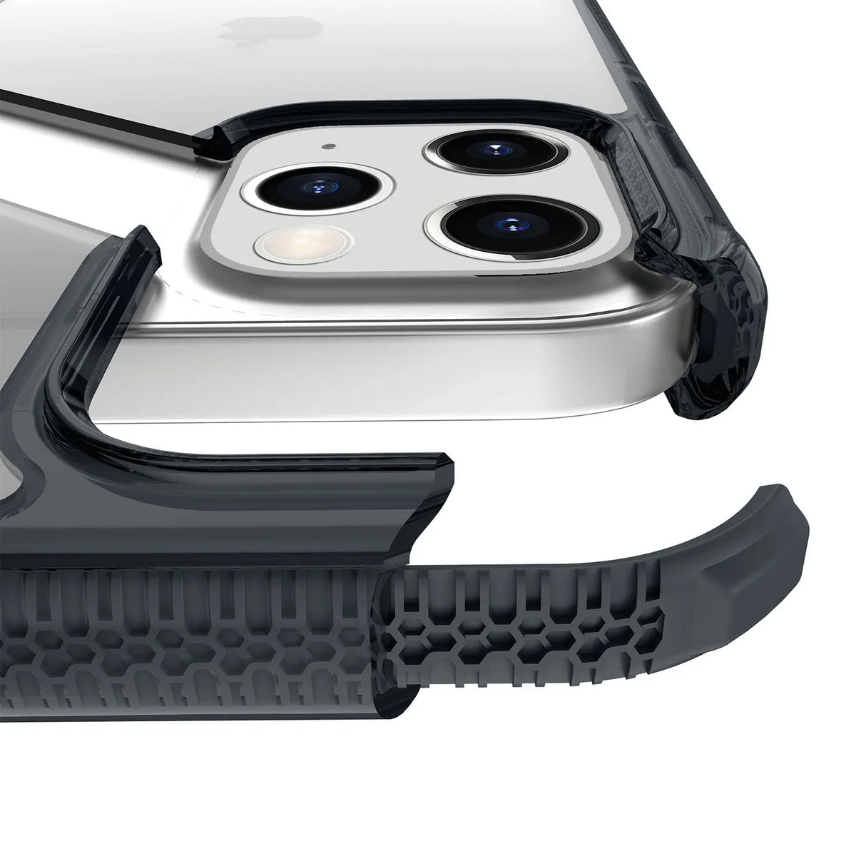 Itskins Level 3 Supremeclear For Apple Iphone 12/12 Pro Smoke/Transparent - Essentify