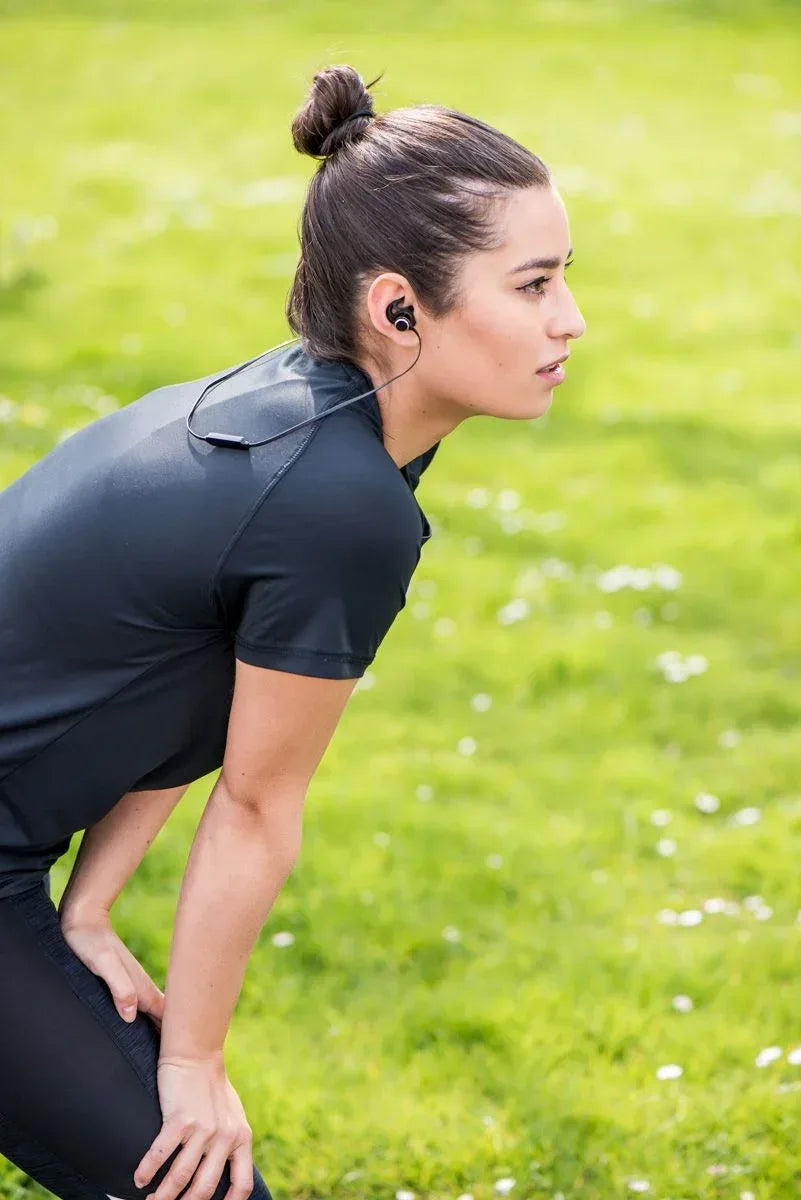 Lenco Sweatproof Bluetooth Stereo Headset Black - Essentify