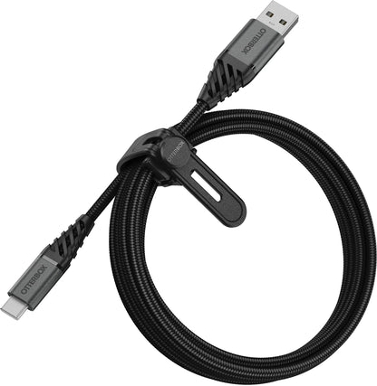 Otterbox Nylon Braided Charge/Sync Cable Apple Lightning 2M Black - Essentify
