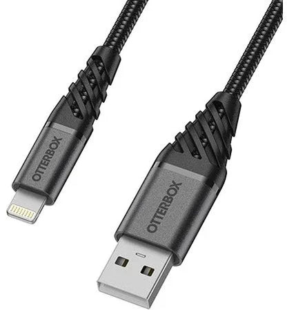Otterbox Nylon Braided Charge/Sync Cable Apple Lightning 2M Black - Essentify