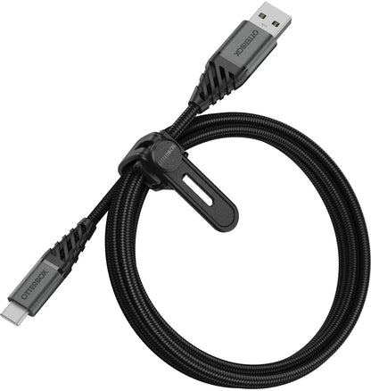 Otterbox Nylon Braided Charge/Sync Cable Usb-C 1M Black - Essentify