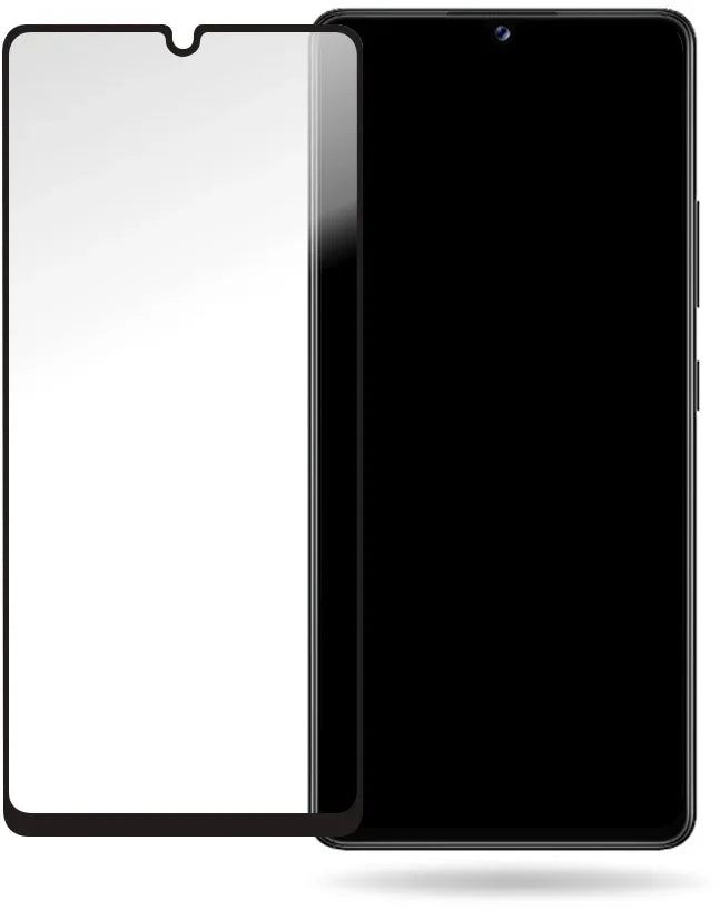 Mobilize Glass Screen Protector - Black Frame - Samsung Galaxy A42 5G - Essentify