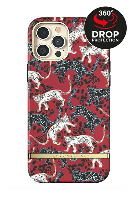 Richmond & Finch Freedom Series One-Piece Apple Iphone 12 Pro Max Samba Red Leopard - Essentify