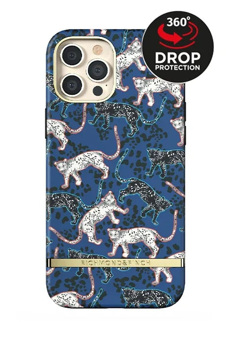 Richmond & Finch Freedom Series One-Piece Apple Iphone 12 Pro Max Blue Leopard - Essentify