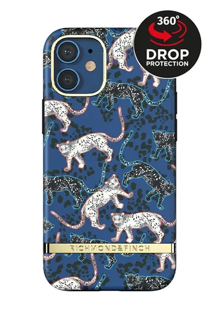 Richmond & Finch Freedom Series One-Piece Apple Iphone 12 Mini Blue Leopard - Essentify