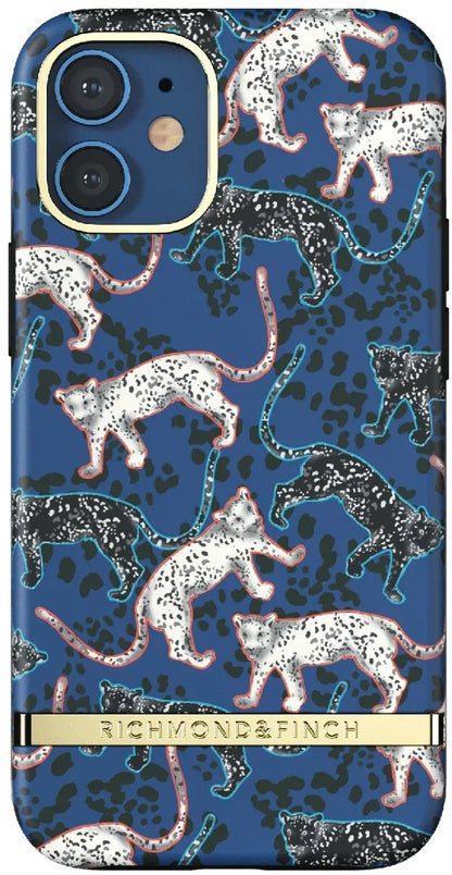 Richmond & Finch Freedom Series One-Piece Apple Iphone 12 Mini Blue Leopard - Essentify