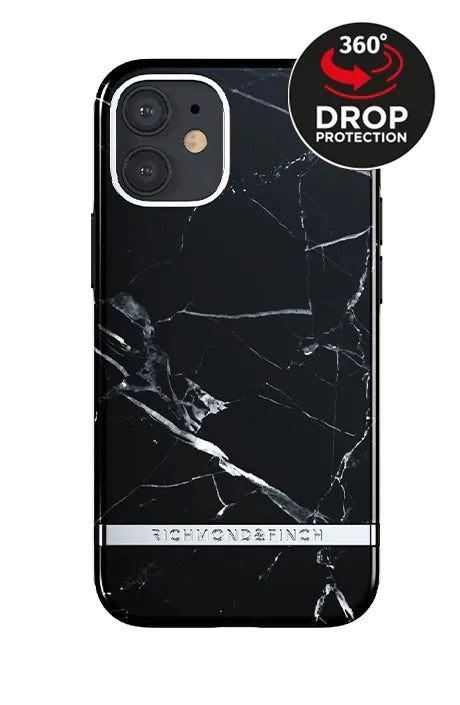 Richmond & Finch Freedom Series One-Piece Apple Iphone 12 Mini Black Marble - Essentify