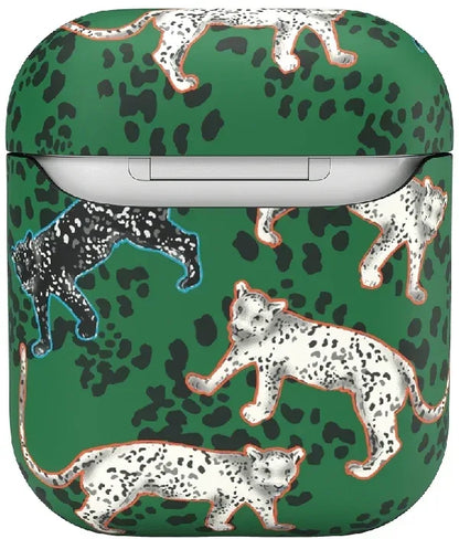 Richmond & Finch Freedom Series Apple Airpod Green Leopard/Gold - Essentify