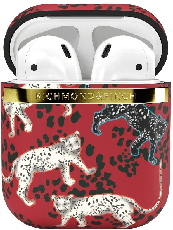 Richmond & Finch Freedom Series Apple Airpod Samba Red Leopard - Essentify