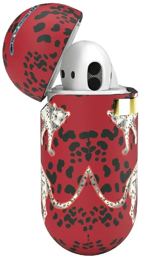 Richmond & Finch Freedom Series Apple Airpod Samba Red Leopard - Essentify
