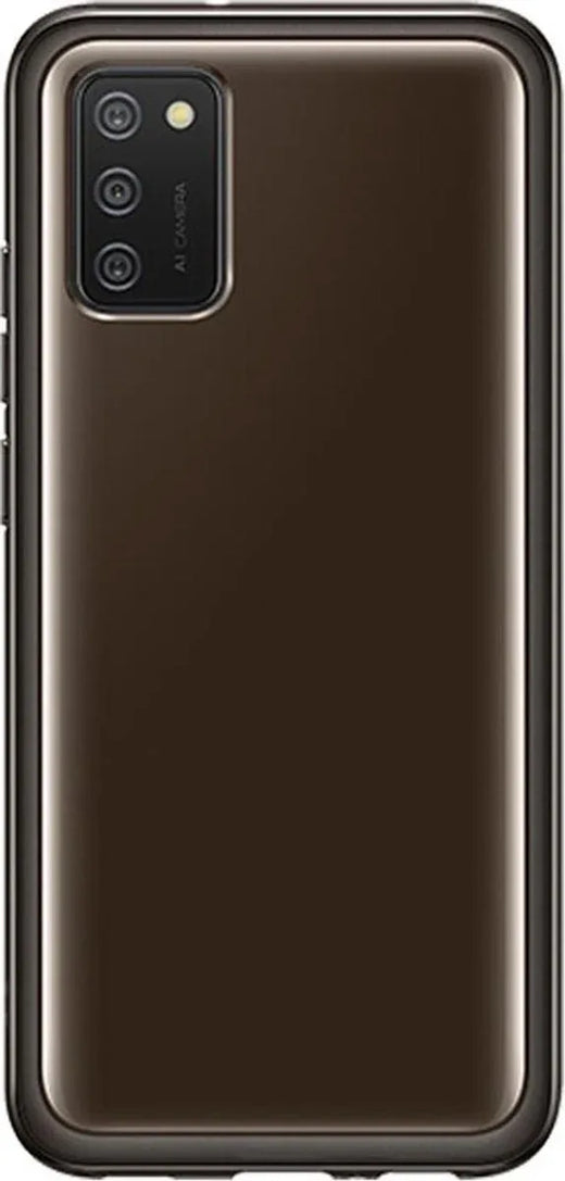 Samsung Soft Clear Cover Galaxy A02S Black - Essentify
