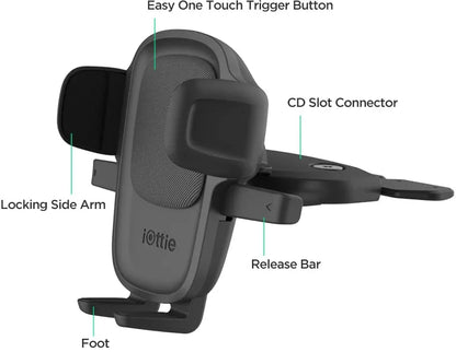 Iottie Easy One Touch 5 Cd Slot Mount Black - Essentify