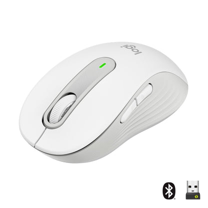 Logitech Signature M650 | Draadloze Muis | Rechtshandig | RF + Bluetooth | 2000 DPI | Wit