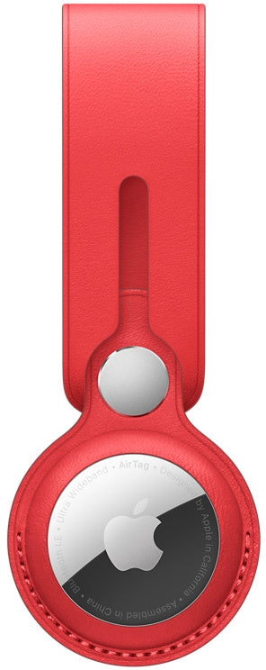 Apple Mk0V3Zm/A Apple Airtag Leather Loop (Product) Red