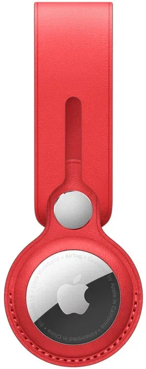 Apple Airtag Leather Loop (Product) Red - Essentify