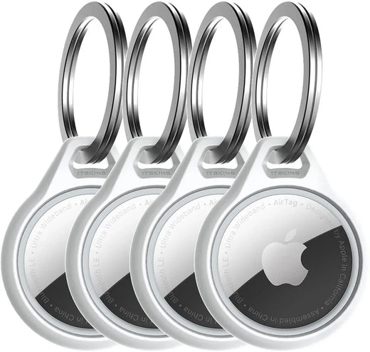 Itskins Level 2 Aircover Solid For Apple Airtag White (4-Pack) - Essentify